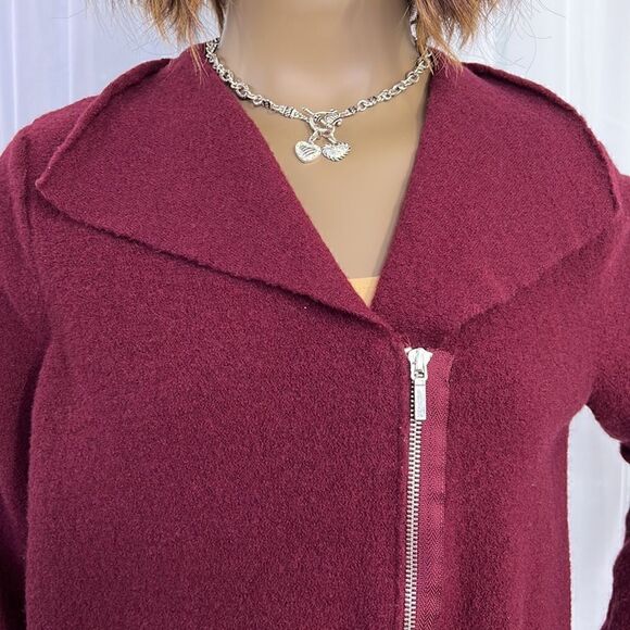 Chico’s Wool Zip Sweater Medium - Picture 3 of 7